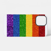 LGBT Glitter Rainbow Pride Flag iPhone Hoesje (Achterkant horizontaal)