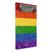 LGBT Glitter Rainbow Pride Flag Mini Klembord (Schuin)