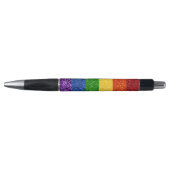 LGBT Glitter Rainbow Pride Flag Pen (Voorkant)