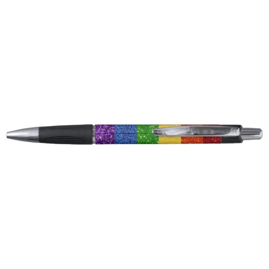 LGBT Glitter Rainbow Pride Flag Pen (Achterkant)