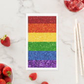 LGBT Glitter Rainbow Pride Flag Servet (Insitu)
