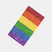LGBT Glitter Rainbow Pride Flag Servet (Hoek)