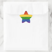 LGBT Glitter Rainbow Pride Flag Ster Sticker (Tas)