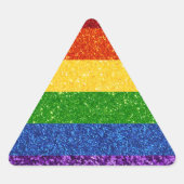 LGBT Glitter Rainbow Pride Flag Sticker (Voorkant)