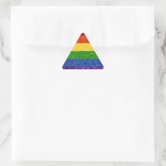 LGBT Glitter Rainbow Pride Flag Sticker (Tas)