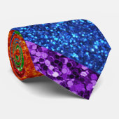 LGBT Glitter Rainbow Pride Flag Stropdas (Opgerold)