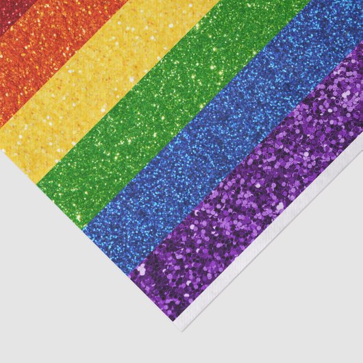LGBT Glitter Rainbow Pride Flag Tissuepapier (Detail)