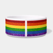 LGBT Glitter Rainbow Pride Flag Voerbakje (Achterkant)