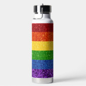 LGBT Glitter Rainbow Pride Flag Waterfles (Rechts)