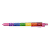LGBT Glitter Rainbow Pride Flag Zwarte Inkt Pen (Bodem)