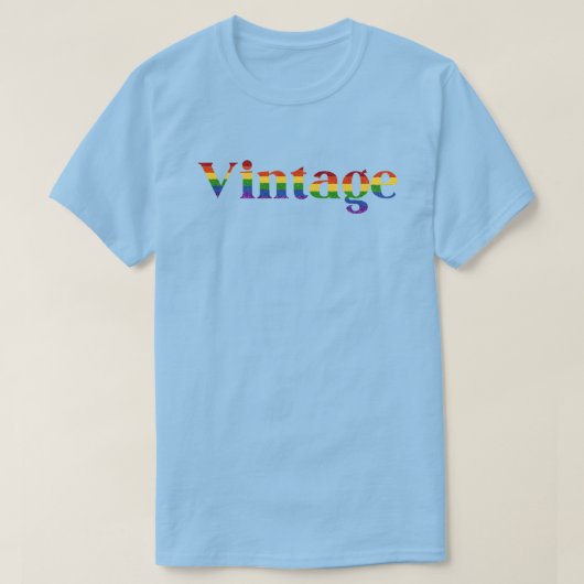 LGBT Glitter Rainbow Vintage T-shirt (Design voorkant)