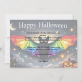 🎃🌈LGBT Griezelig & Fabulous Kaart (Achterkant)