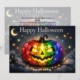 🎃🌈LGBT Halloween kaart