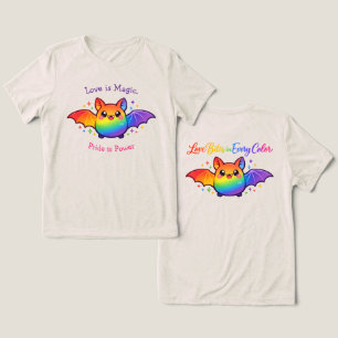🦇🌈LGBT Halloween Liefde is Magie. Pride is Krach Tri-Blend Shirt