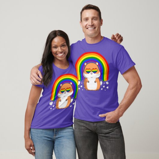 LGBT Hamster Gay Pride Rainbow LGBTQ Cute Gift T-shirt (Unisex)