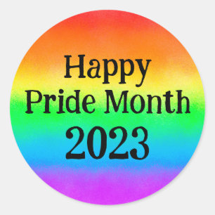 LGBT Happy Pride Maand Quote Aangepast Jaar Rege Ronde Sticker