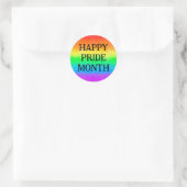 LGBT HAPPY PRIDE MAAND | Regenboogvlag Ronde Sticker (Tas)