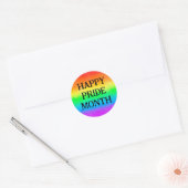 LGBT HAPPY PRIDE MAAND | Regenboogvlag Ronde Sticker (Envelop)