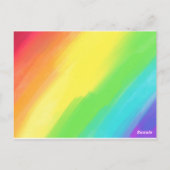 LGBT Happy Valentine's Day Custom Foto Monogram Briefkaart (Achterkant)