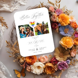 LGBT Hart 2-foto's van de regenboog Magneet