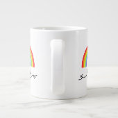 LGBT-harten en regenbogen Grote Koffiekop (Achterkant)