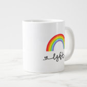 LGBT-harten en regenbogen Grote Koffiekop (Voorkant rechts)