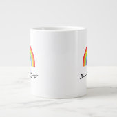 LGBT-harten en regenbogen Grote Koffiekop (Voorkant)