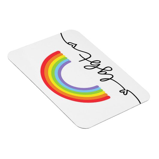 LGBT-harten en regenbogen Magneet (Rechterzijde)