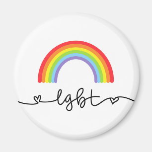 LGBT-harten en regenbogen Magneet