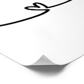 LGBT-harten en regenbogen Poster (Hoek)