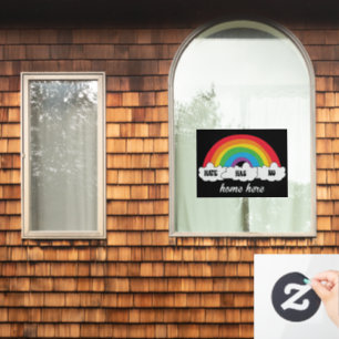 LGBT Hate heeft hier geen thuis Raamsticker