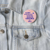 LGBT Hawaiians voor Obama 2012 Ronde Button 5,7 Cm (In situ)