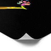 LGBT Heart Rainbow Dog Paw LGBT Pride LGBT Support Poster (Hoek)