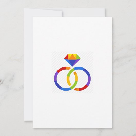 LGBT Hearts Weddenschap Kaart (Achterkant)