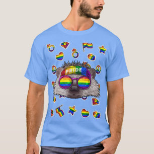 LGBT Hedégel Gay Pride Month Animal Rainbow Lesbi T-shirt