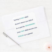 LGBT heeft een Gay Child Love Pride Ouderschap Quo Vierkante Sticker (Envelop)