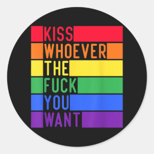 LGBT Homo Lesbisch Bewustzijn Ronde Sticker