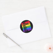 LGBT Homo Lesbisch Bewustzijn Ronde Sticker (Envelop)
