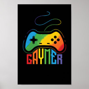 LGBT Homo Schwul "Gaymer" Poster