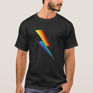 Lgbt Homoseksueel Lesbisch Csd Pride Onweer Flitsl T-shirt