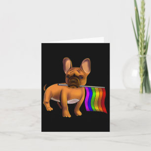 Lgbt Homoseksuele Franse Bulldog Homoseksuele Hond Kaart