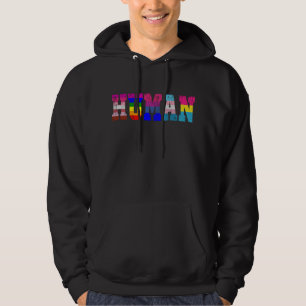 LGBT - Humaan Vlag LGBT Pride Month LGBTQ Rainbow Hoodie