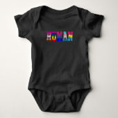 LGBT - Humaan Vlag LGBT Pride Month LGBTQ Rainbow Romper (Voorkant)