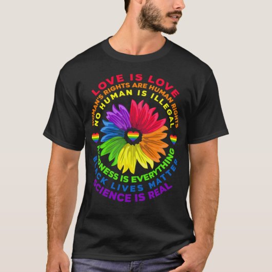 LGBT Human Rights Rainbow -standard-scale-4_00x T-shirt (Voorkant)