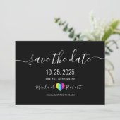 LGBT-huwelijk Bewaar de Datum Save The Date (Staand voorkant)