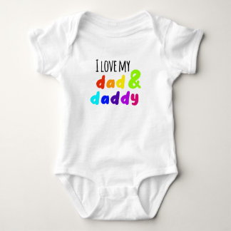 LGBT I love my dad and daddy Romper