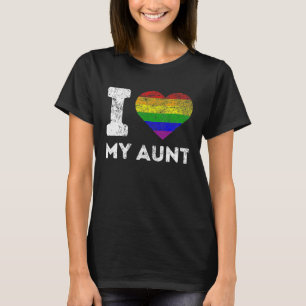 LGBT I Love My tante I Love My Geweldige tante Pri T-shirt