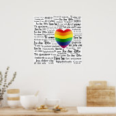 LGBT Ik hou van je Poster (Keuken)