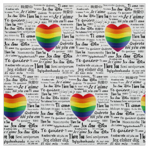 LGBT Ik hou van je Stof
