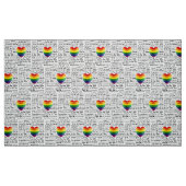 LGBT Ik hou van je Stof (Fat Quarter)